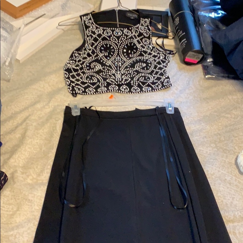 Two piece dress for fancy occasion